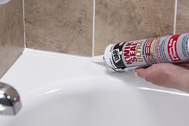 kwik seal ultra sealing around tub