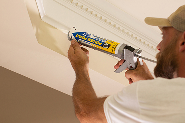 caulking crown moldiing