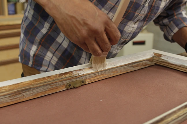 priming a window frame