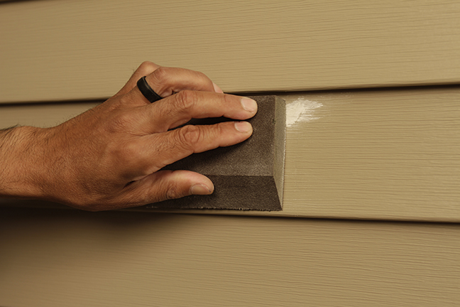 sanding vinyl repair